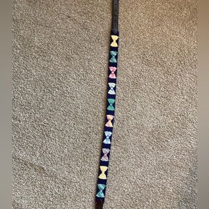 Smathers & Branson Bow Tie Needlepoint Belt